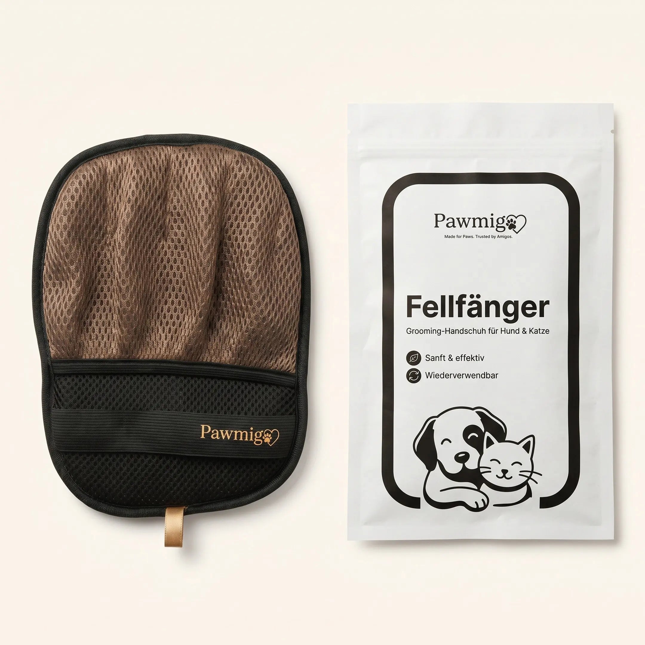 PawMigoO Fellfänger – Tierhaare von Sofa, Kleidung & Auto entfernen